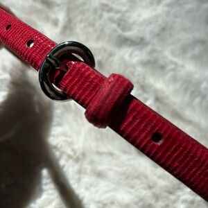 Elegant womens Red textured Belt